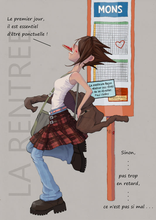 Septembre - Krystal ; un léger retard pour le jour de la rentrée